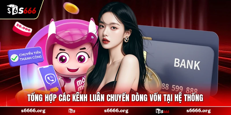 Tổng hợp các kênh luân chuyển dòng vốn tại hệ thống
